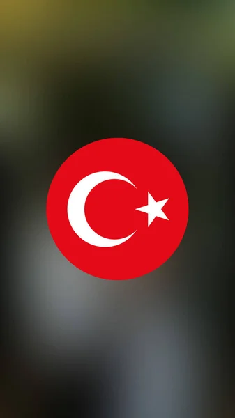 Turkey Flag Blurred Background — Stock Photo, Image