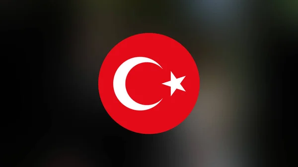 Turkey Flag Blurred Background — Stock Photo, Image