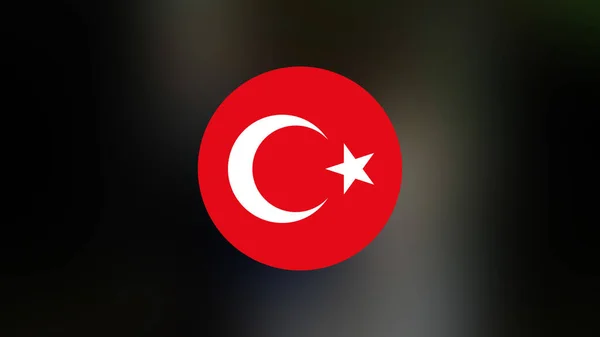 Turkey Flag Blurred Background — Stock Photo, Image