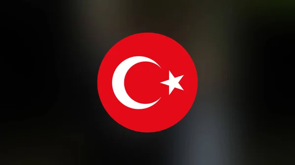 Turkey Flag Blurred Background — Stock Photo, Image