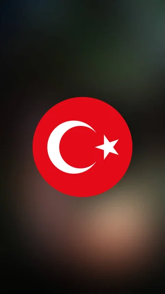 Turkey Flag Blurred Background — Stock Photo, Image