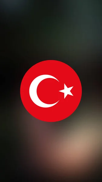 Turkey Flag Blurred Background — Stock Photo, Image