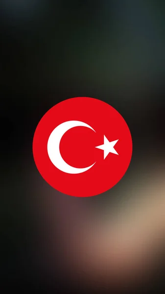 Turkey Flag Blurred Background — Stock Photo, Image