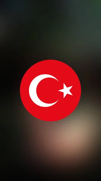 Turkey Flag Blurred Background — Stock Photo, Image