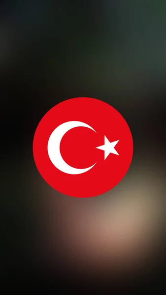 Turkey Flag Blurred Background — Stock Photo, Image