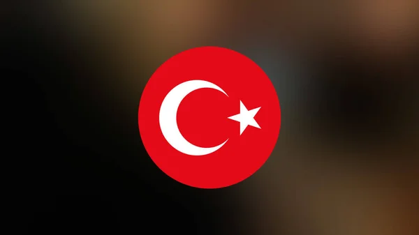 Turkey Flag Blurred Background — Stock Photo, Image