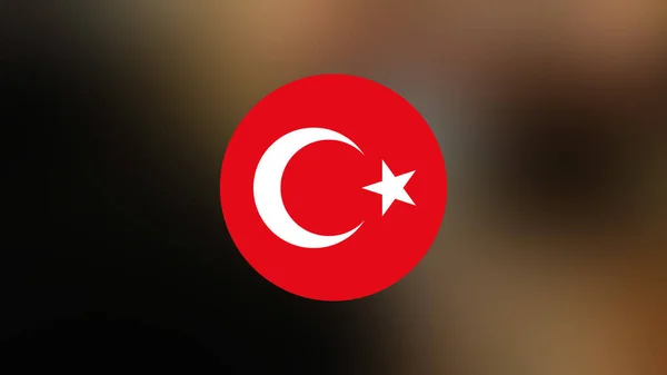 Turkey Flag Blurred Background — Stock Photo, Image