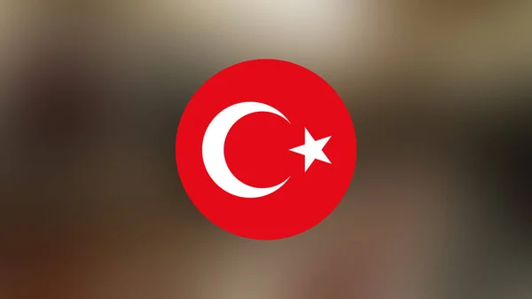 Turkey Flag Blurred Background — Stock Photo, Image