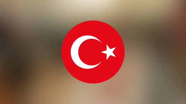 Turkey Flag Blurred Background — Stock Photo, Image