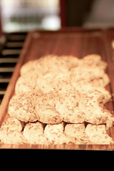 Groupe Biscuits Assortis Croustilles Chocolat Raisins Secs Avoine Chocolat Blanc — Photo