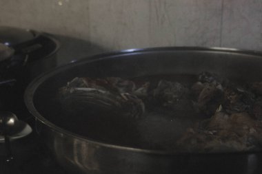 Meat Saute Turkish Et sote with Hair Pie Meat - Sac Tava - Sac Kavurma