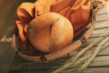 Lezzetli doğal estetik fırınlanmış ekmek