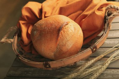 Lezzetli doğal estetik fırınlanmış ekmek