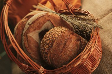 Lezzetli doğal estetik fırınlanmış ekmek