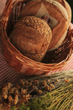 Lezzetli doğal estetik fırınlanmış ekmek
