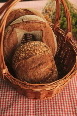 Lezzetli doğal estetik fırınlanmış ekmek