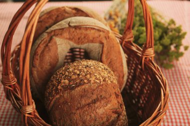 Lezzetli doğal estetik fırınlanmış ekmek