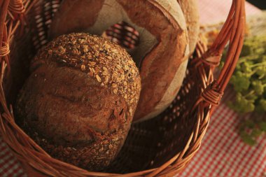 Lezzetli doğal estetik fırınlanmış ekmek