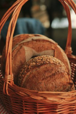 Lezzetli doğal estetik fırınlanmış ekmek
