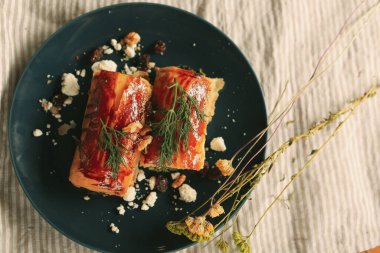 Lezzetli doğal estetik fırınlanmış ekmek