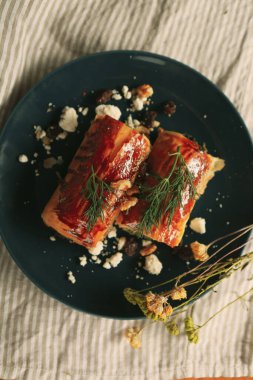 Lezzetli doğal estetik fırınlanmış ekmek