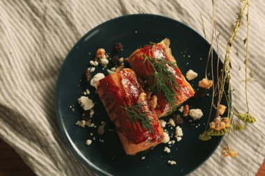 Lezzetli doğal estetik fırınlanmış ekmek