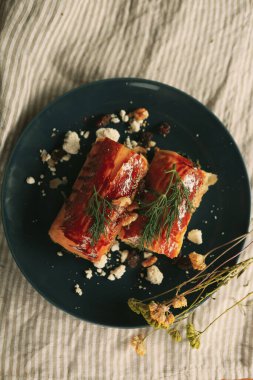 Lezzetli doğal estetik fırınlanmış ekmek