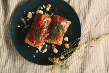 Lezzetli doğal estetik fırınlanmış ekmek