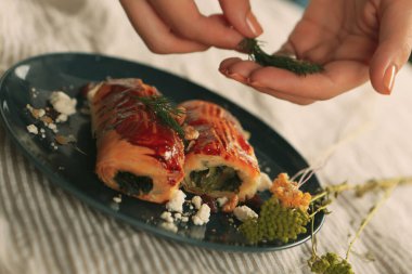 Lezzetli doğal estetik fırınlanmış ekmek