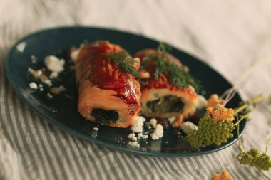 Lezzetli doğal estetik fırınlanmış ekmek