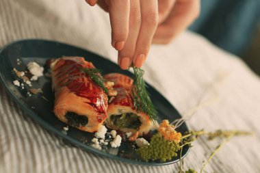Lezzetli doğal estetik fırınlanmış ekmek