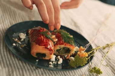 Lezzetli doğal estetik fırınlanmış ekmek