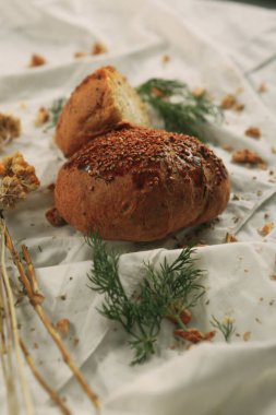 Lezzetli doğal estetik fırınlanmış ekmek