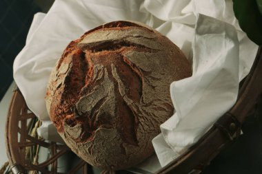 Lezzetli doğal estetik fırınlanmış ekmek