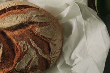 Lezzetli doğal estetik fırınlanmış ekmek