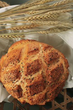 Lezzetli doğal estetik fırınlanmış ekmek