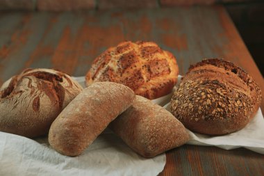 Lezzetli doğal estetik fırınlanmış ekmek