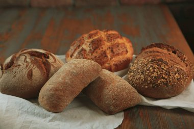 Lezzetli doğal estetik fırınlanmış ekmek