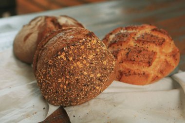 Lezzetli doğal estetik fırınlanmış ekmek