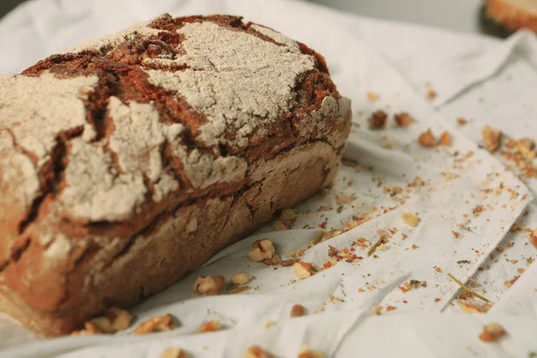 Delizioso Pane Naturale Estetico Forno — Foto Stock