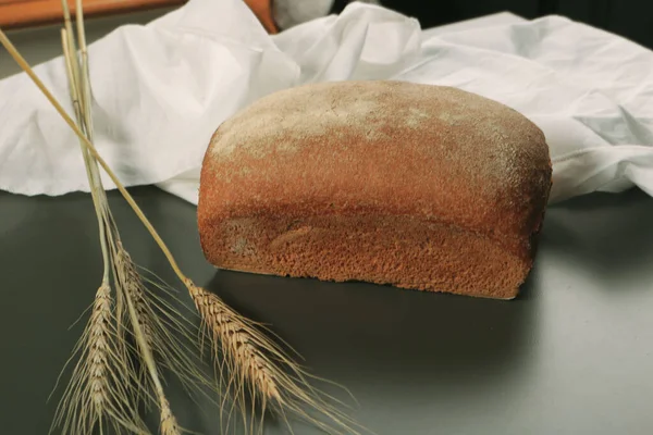 Delicious Natural Aesthetic Baked Bread — Stock Photo, Image