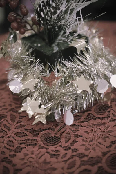 Dennen Kerstboom Cadeau — Stockfoto
