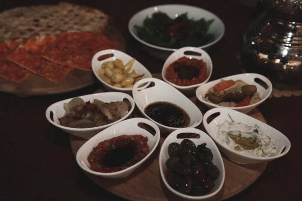 Rich Delicious Turkish Breakfast — Stock Photo, Image