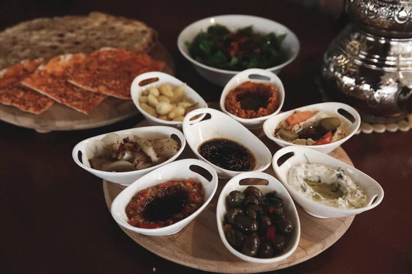 Rich Delicious Turkish Breakfast — Stock Photo, Image