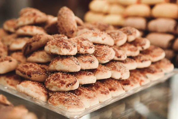 Grupp Diverse Kakor Chokladchips Havregryn Russin Vit Choklad — Stockfoto