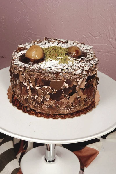 Board Delicious Cake Table — Stock Photo, Image