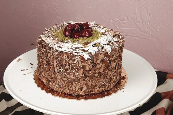 Board Delicious Cake Table — Stock Photo, Image