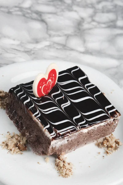 Board Delicious Cake Table — Stock Photo, Image