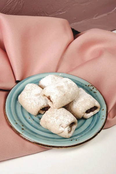 Kekse Mit Dunklen Schokoladenstücken — Stockfoto