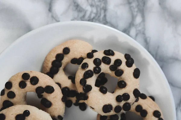 Biscuits Aux Pépites Chocolat Noir — Photo